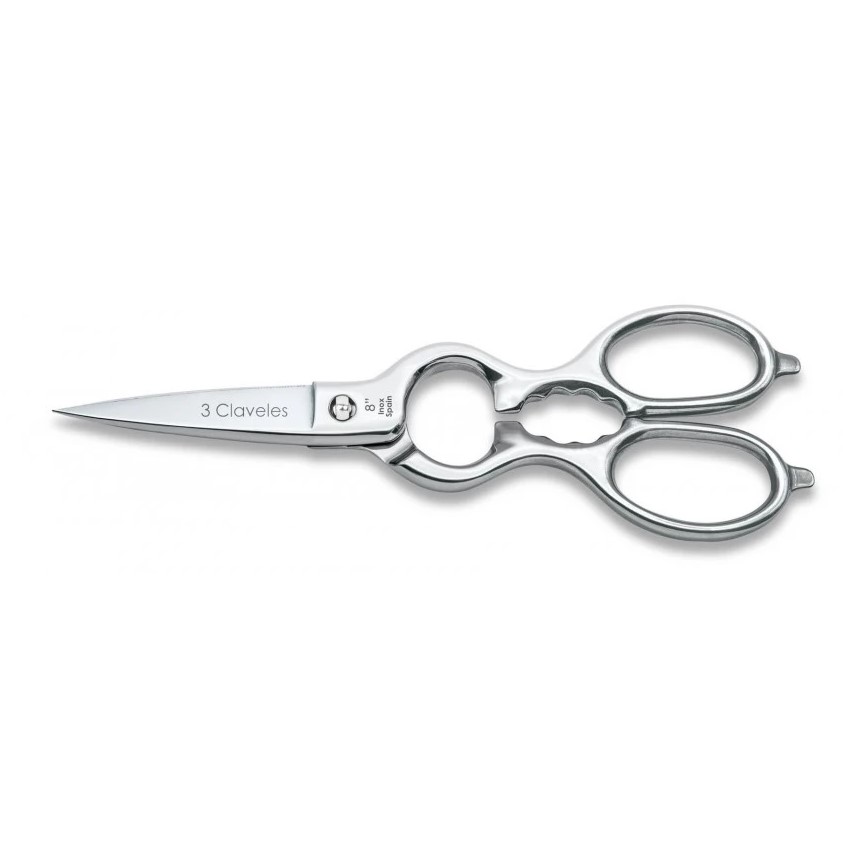 Tijera de cocina varios usos desmontable de 8" en acero inoxidabl...