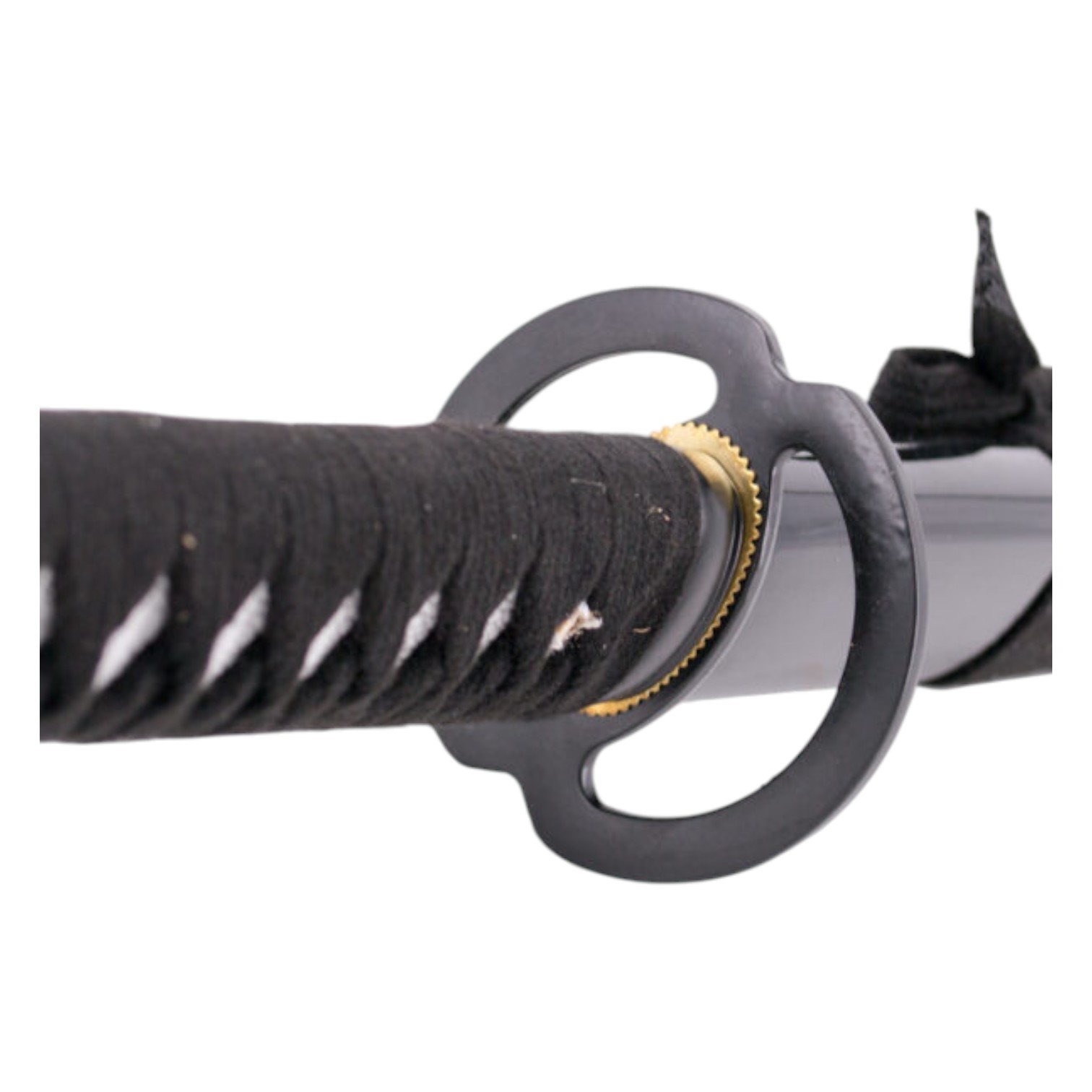 Katana funcional con mango encordado negro