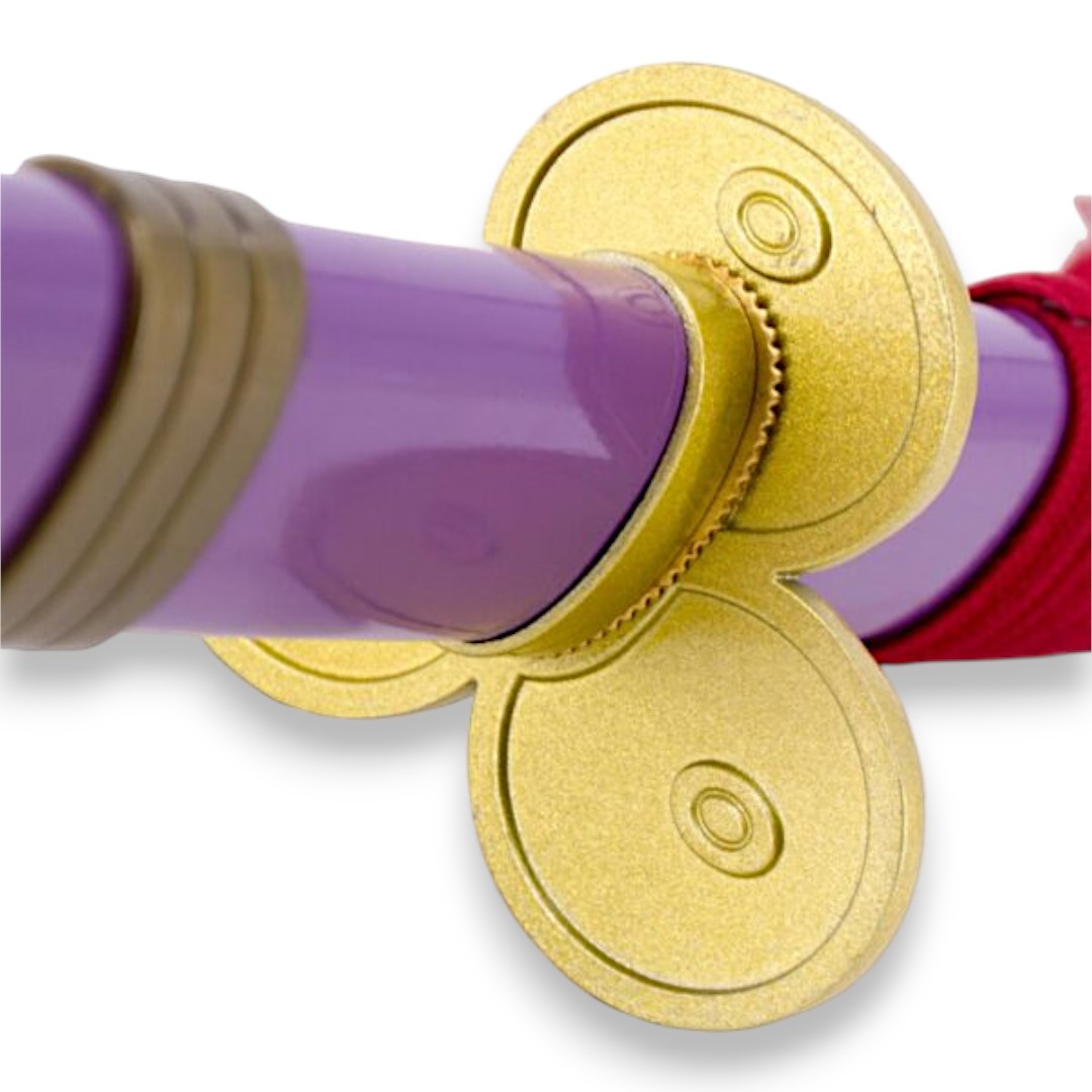 Katana funcional Enma de Zoro de One Piece lila con detalles dorados