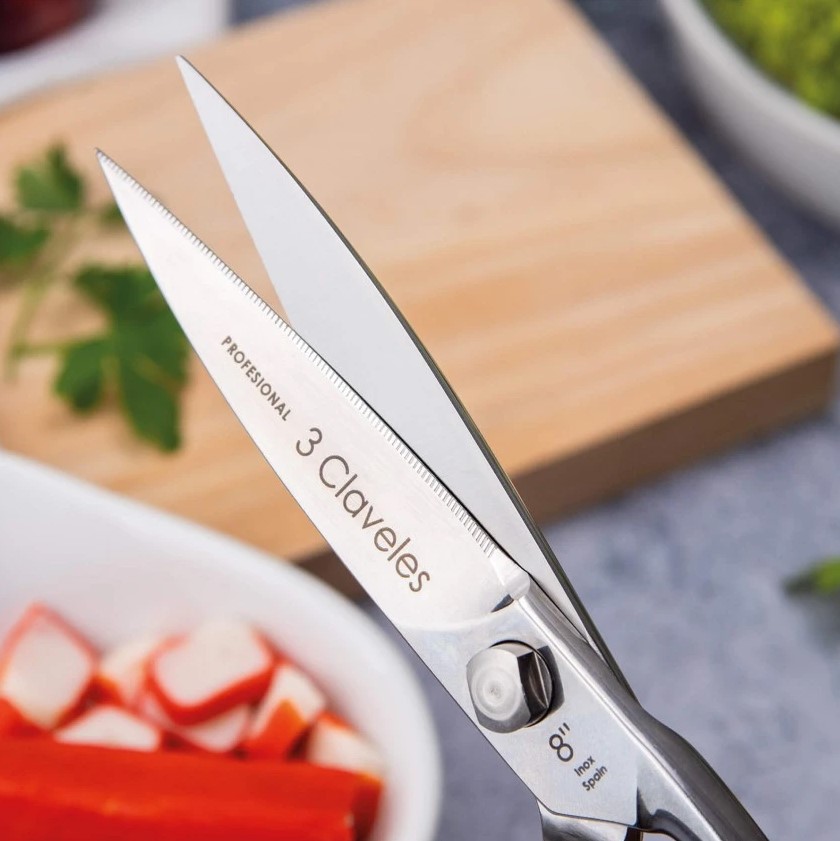 Master 8-Zoll-Küchenschere aus Edelstahl mit glänzender Oberfläche