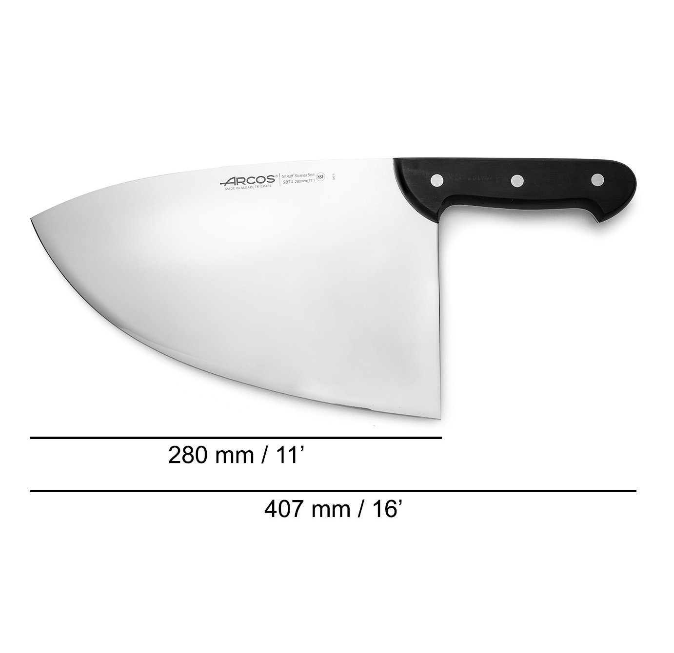 Hachuela filetera Arcos Serie Universal 28 cm de longitud