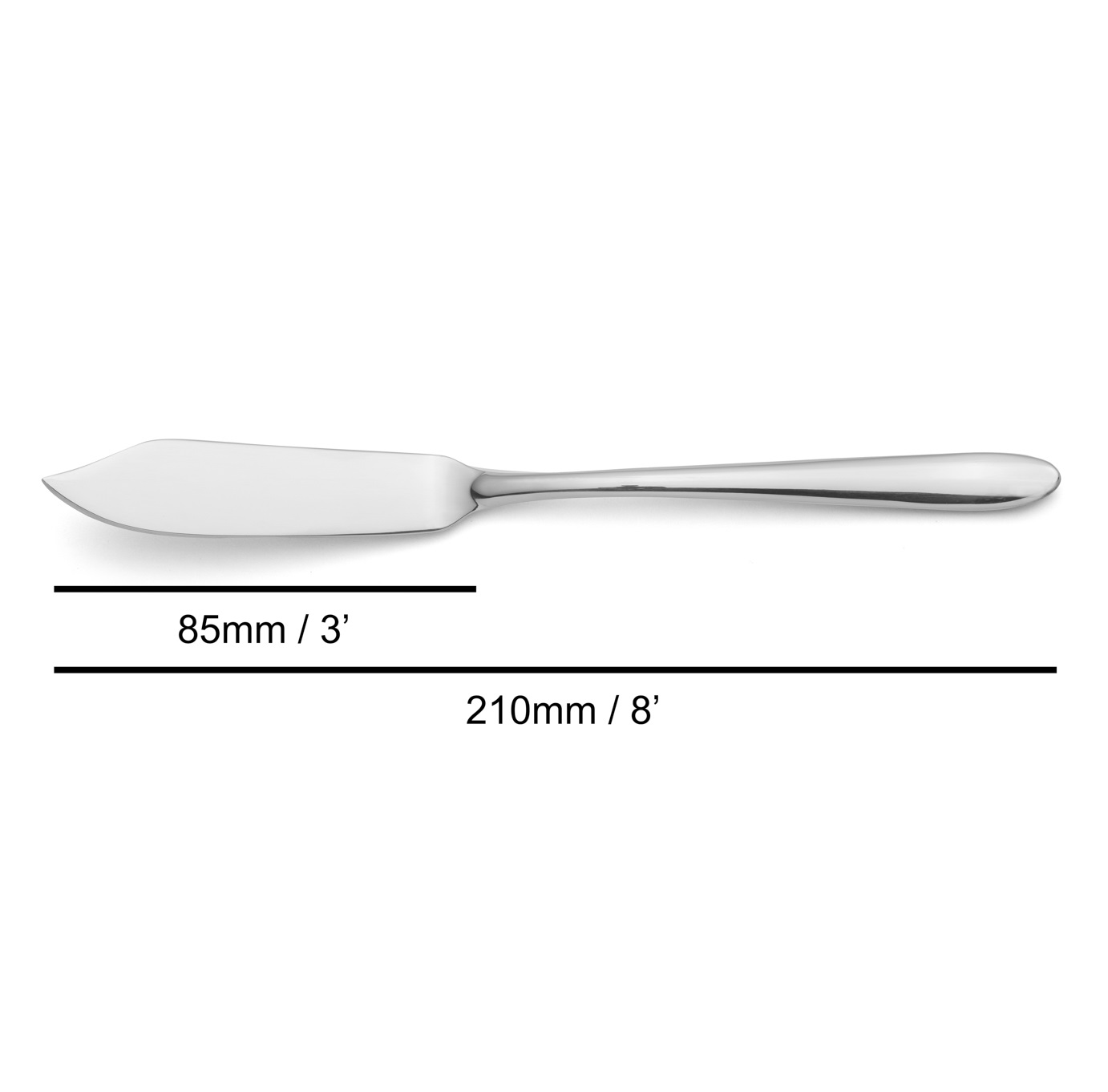 12 Arcos Fischmesser der Berlin-Serie aus Edelstahl, 210 mm