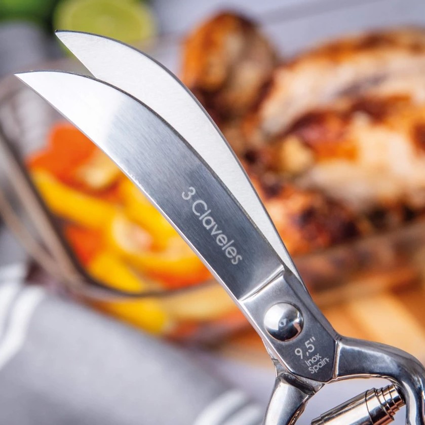 Tijera trincha aves 3 Claveles de 24 cm pulido