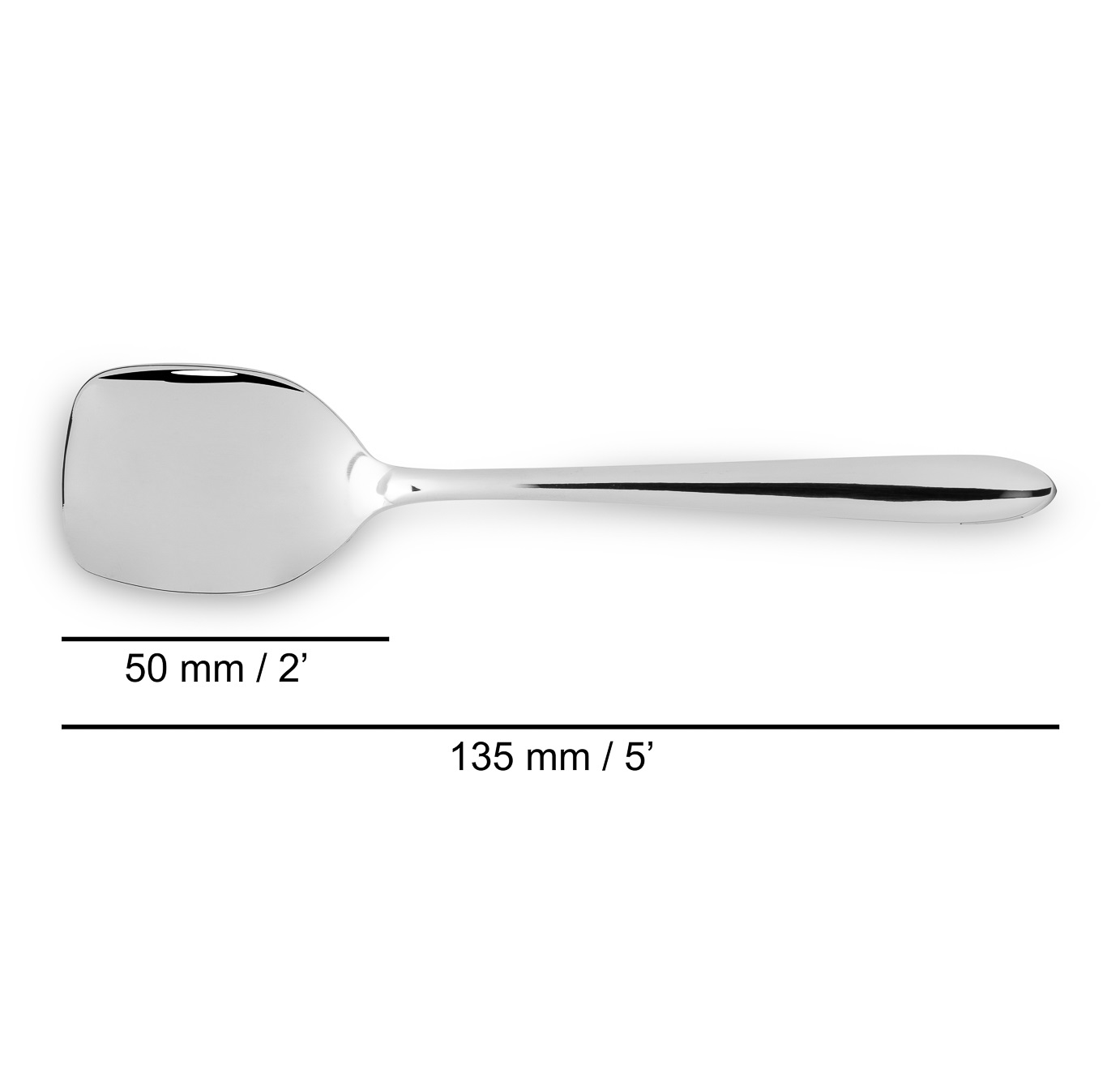 12 colheres de gelado quadradas da série Arcos Berlin, aço inoxidável, 135 mm