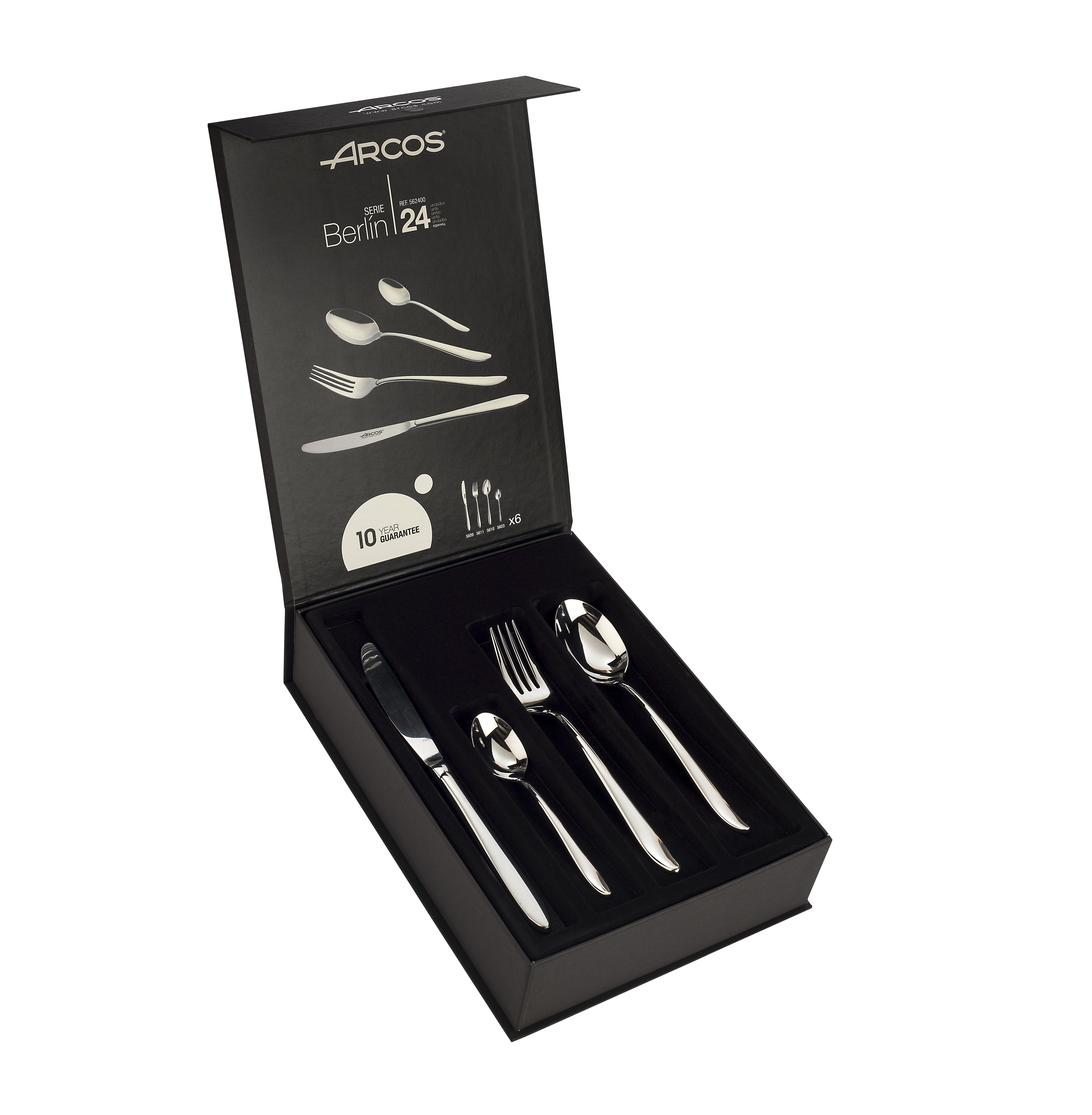 Juego de cubiertos Arcos Berlin 24 piezas acero inoxidable