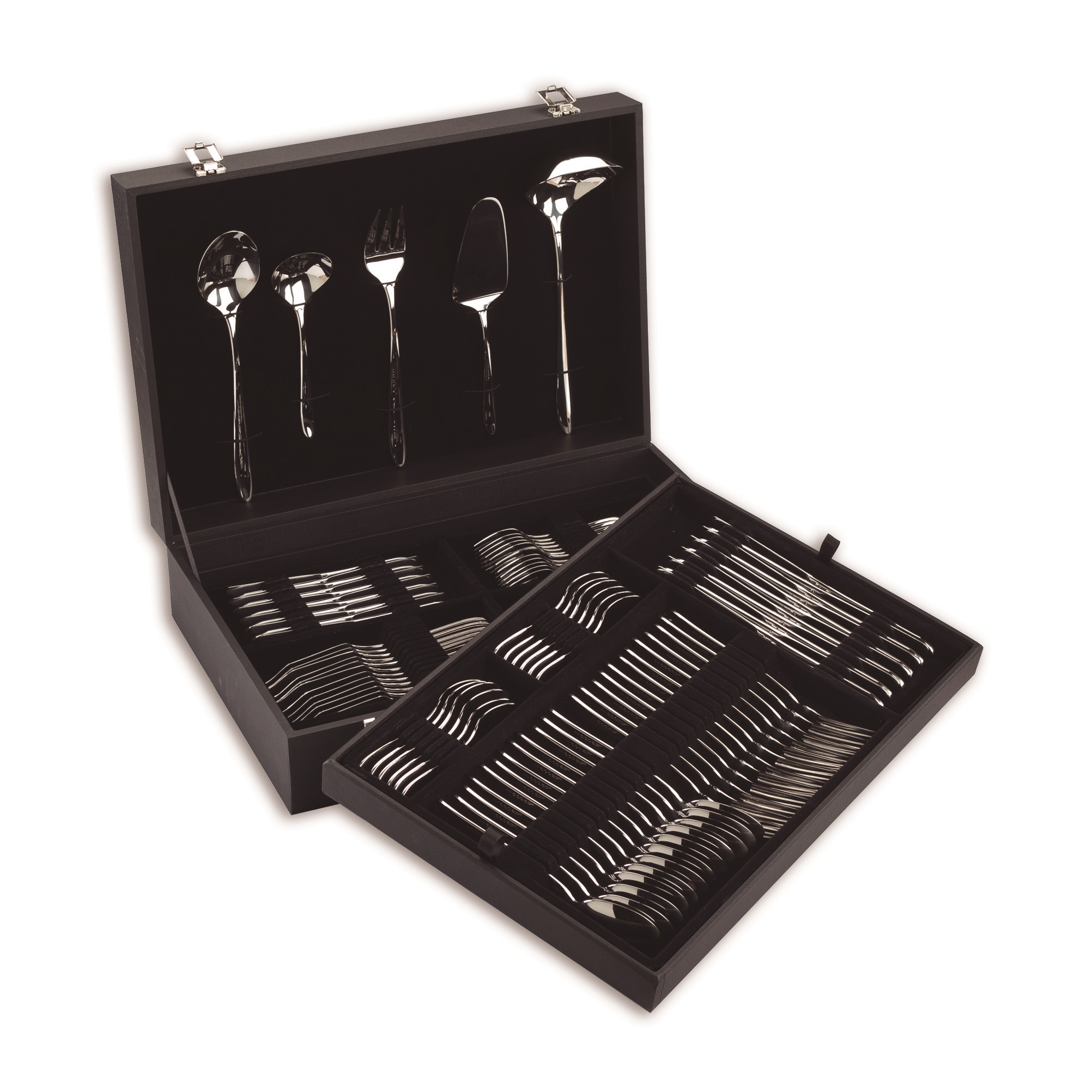 Cubertería completa Arcos Berlin 113 piezas acero inoxidable y ma...