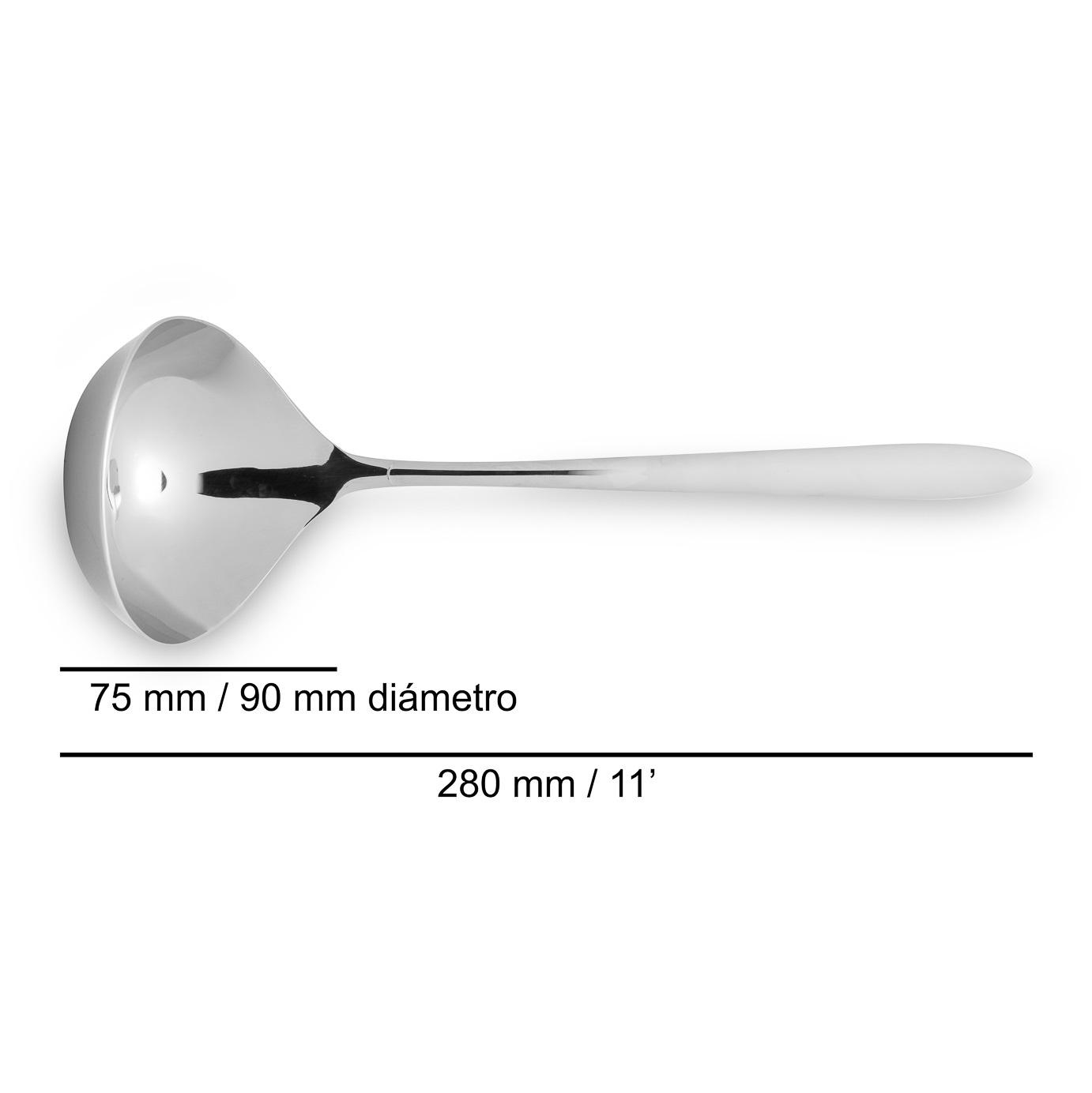 Cazo de sopa de acero inoxidable Arcos Berlin de 280 mm