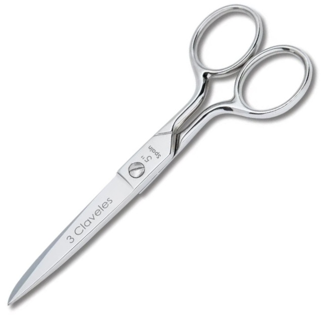 Tijeras de costura 5" de acero carbono 3 Claveles