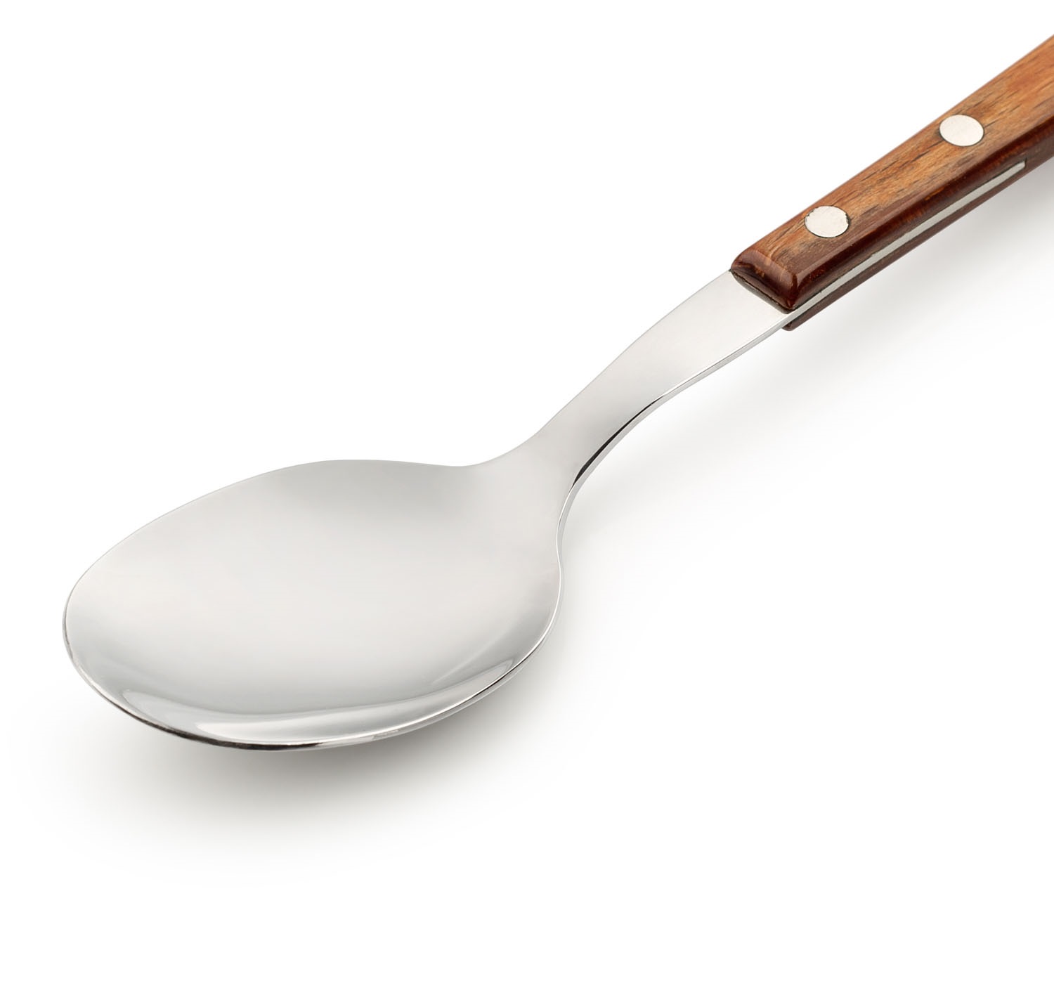 12 cucharas de postre Arcos Manchega de 171 mm con mango de madera comprimida