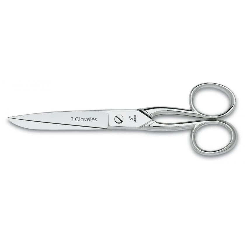 Tijera de costura para zurdos 3 Claveles de 6"