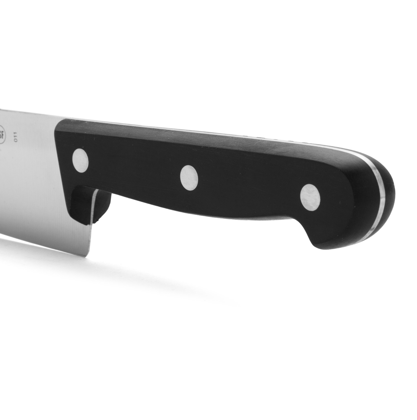 Faca de chef Arcos Universal com cabo em polioximetileno preto e lâmina larga de 155 mm