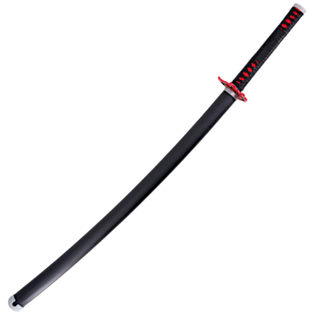 Katana Mingshao Funcional Demon Slayer usada por Kamado Tanjirou con mango negro
