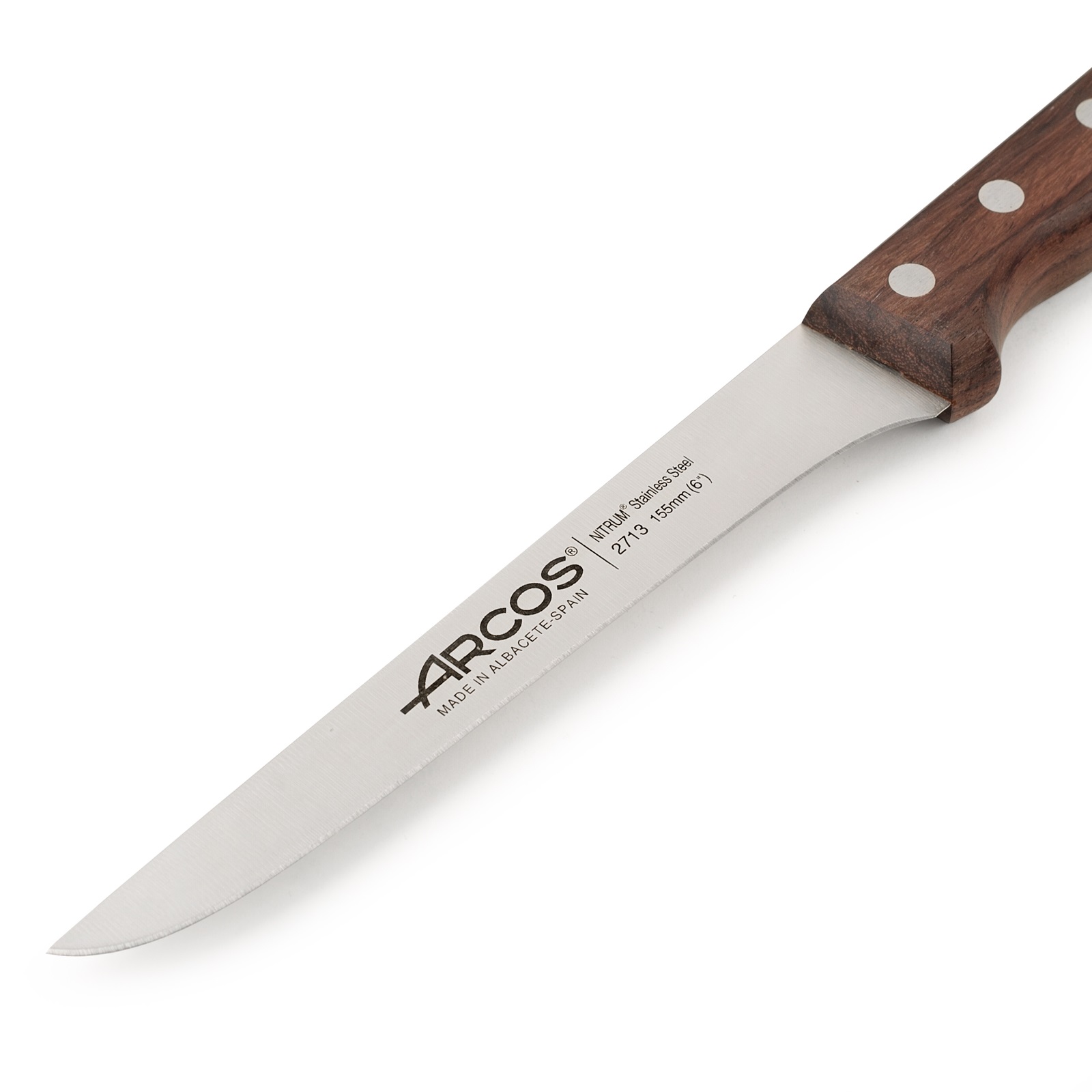 Cuchillo deshuesador Arcos Atlántico con mango de madera de palisandro y hoja de 155 mm