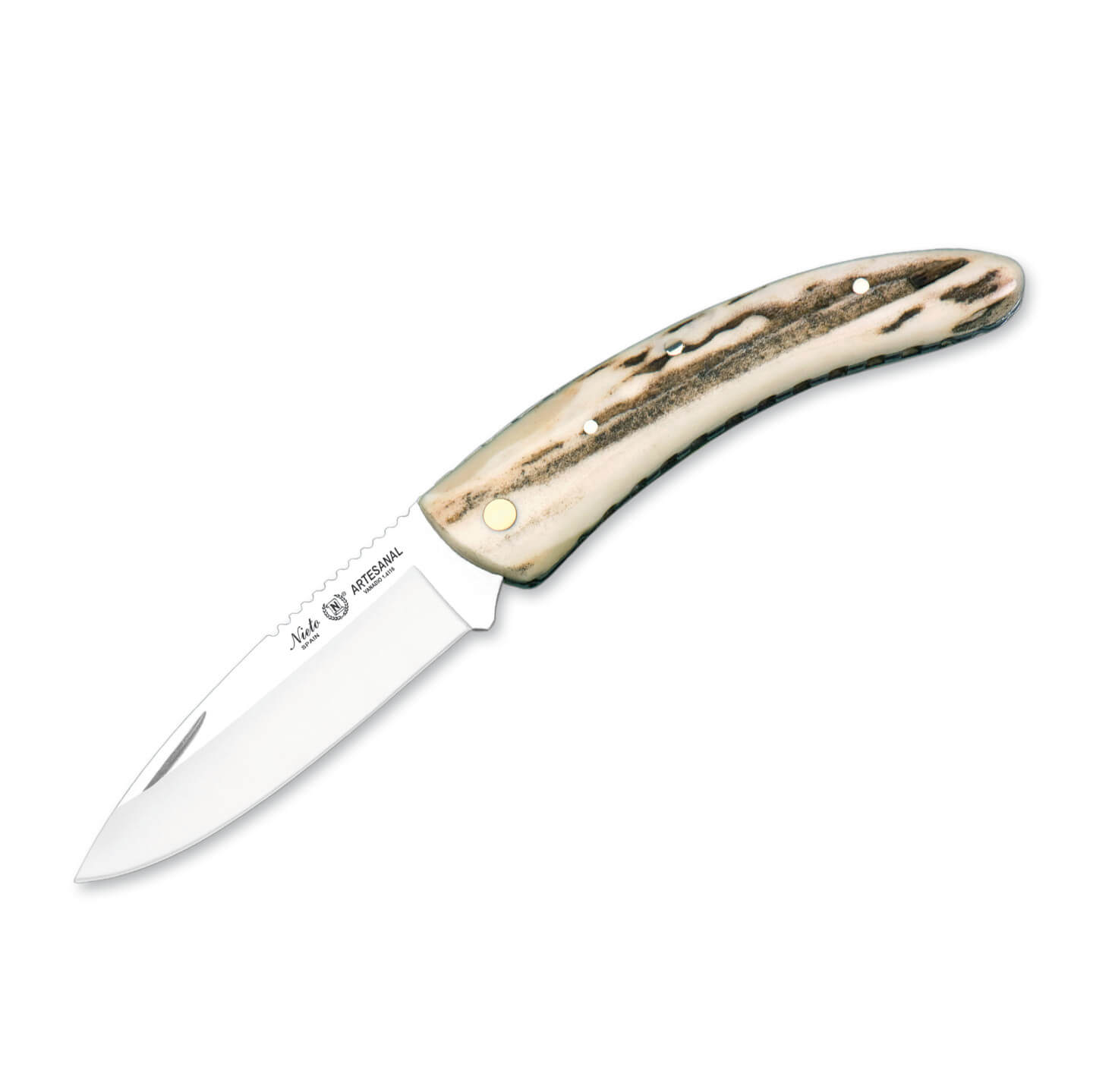 Navaja de colección Nieto línea Artesanal 7 con mango de asta de ...
