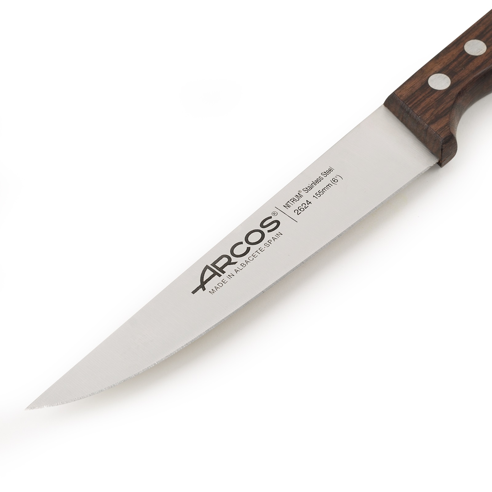Cuchillo de cocina Arcos Atlántico con mango de madera de palisandro y hoja de 155 mm