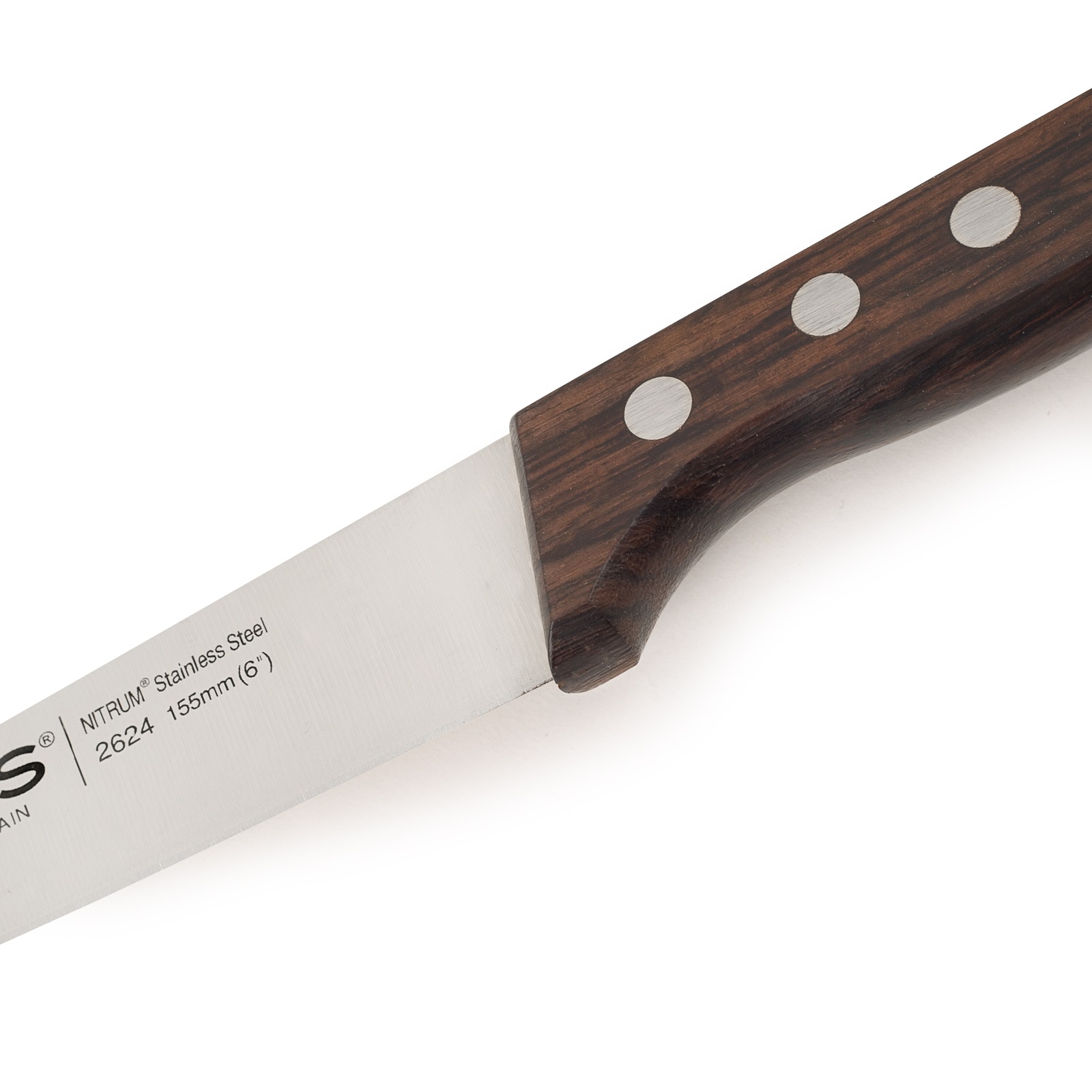 Cuchillo de cocina Arcos Atlántico con mango de madera de palisandro y hoja de 155 mm