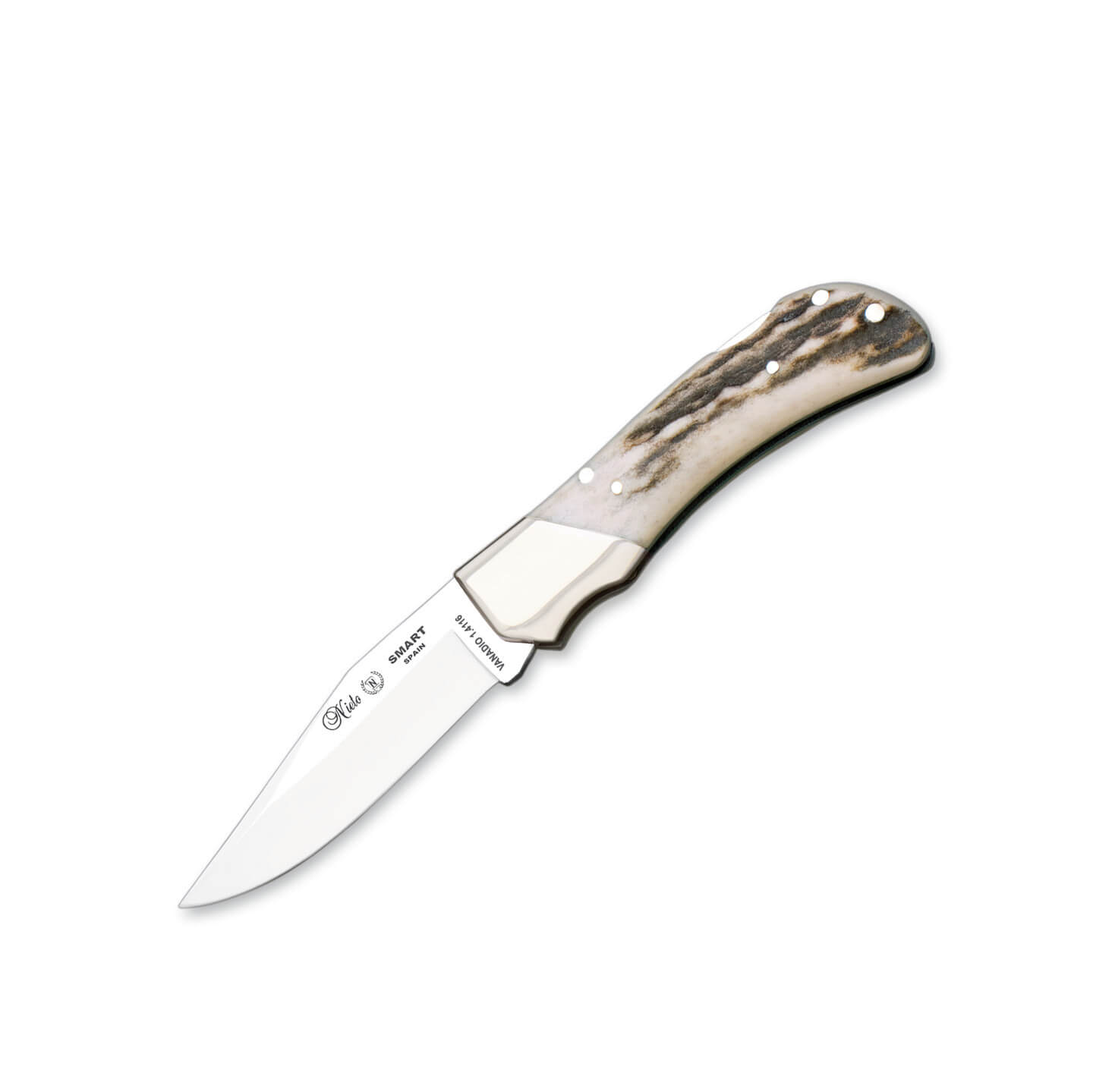 Navaja de caza Nieto Smart con mango de asta de ciervo y hoja de ...