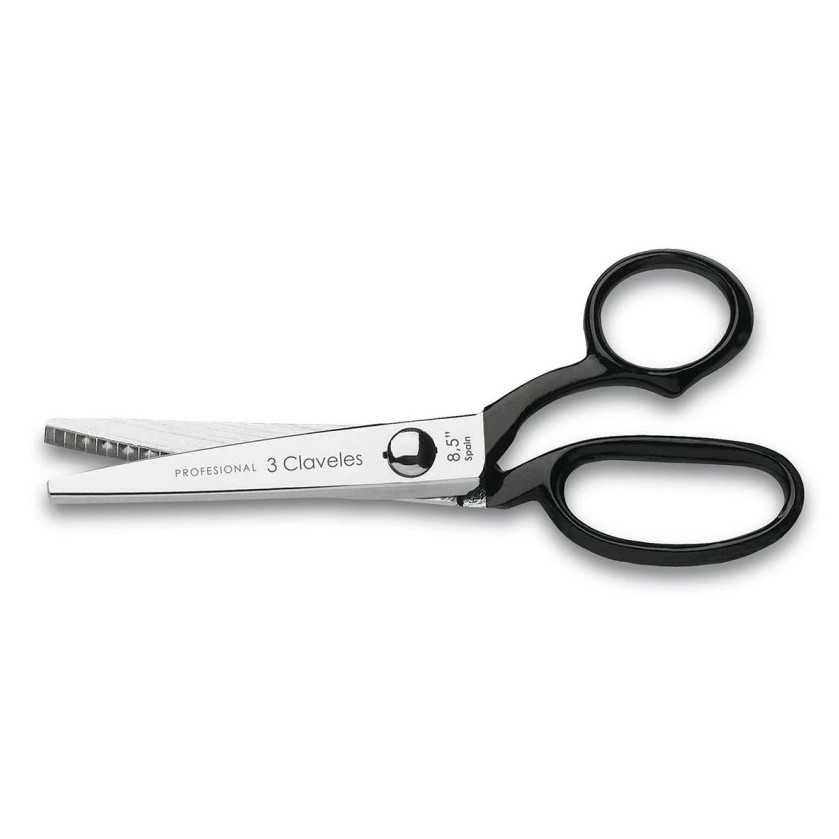 Tijera zig zag de 22 cm forjada en caliente con mango esmaltado n...