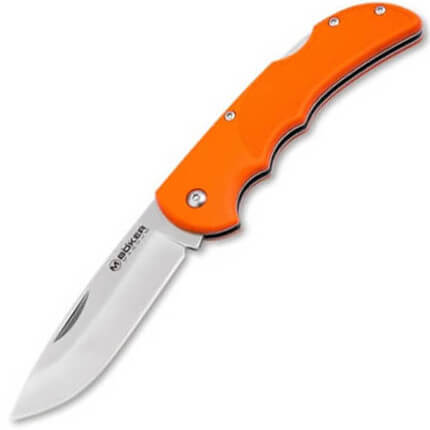 Navaja deportiva de hoja de acero inoxidable con bloqueo trasero