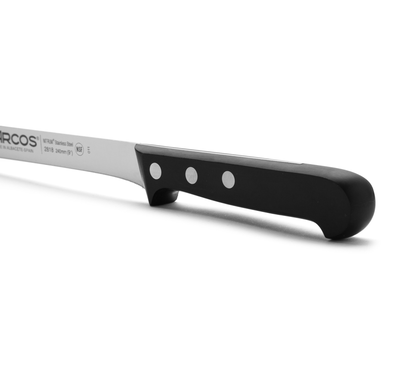 Cuchillo jamonero Arcos con hoja de 24 cm serie Universal con mango de polioximetileno