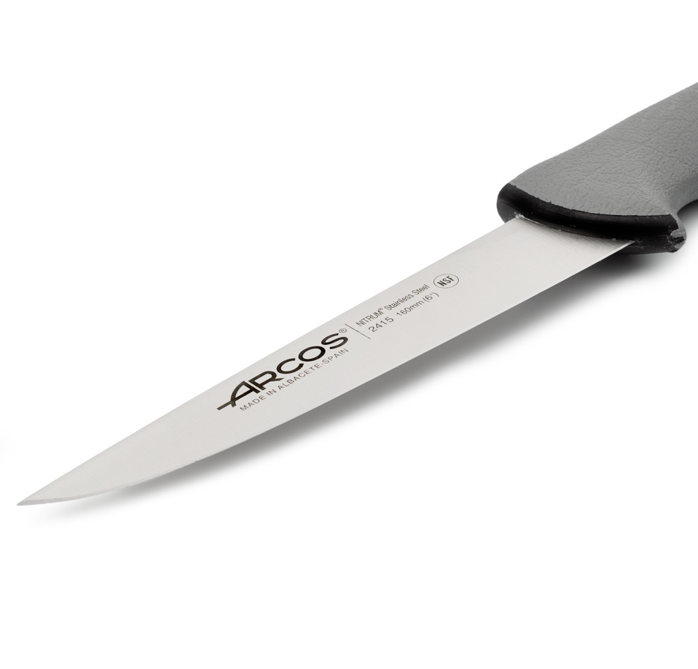 Cuchillo carnicero Arcos con hoja de 160 mm Colour Prof con mango doble inyectado gris