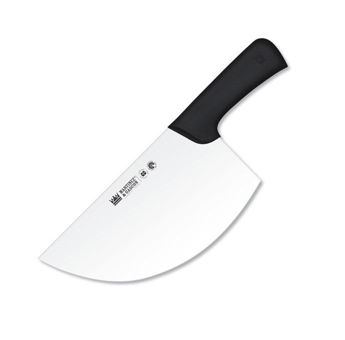 Hacha chuletera media luna con hoja de 28 cm y 3 mm con mango de ...