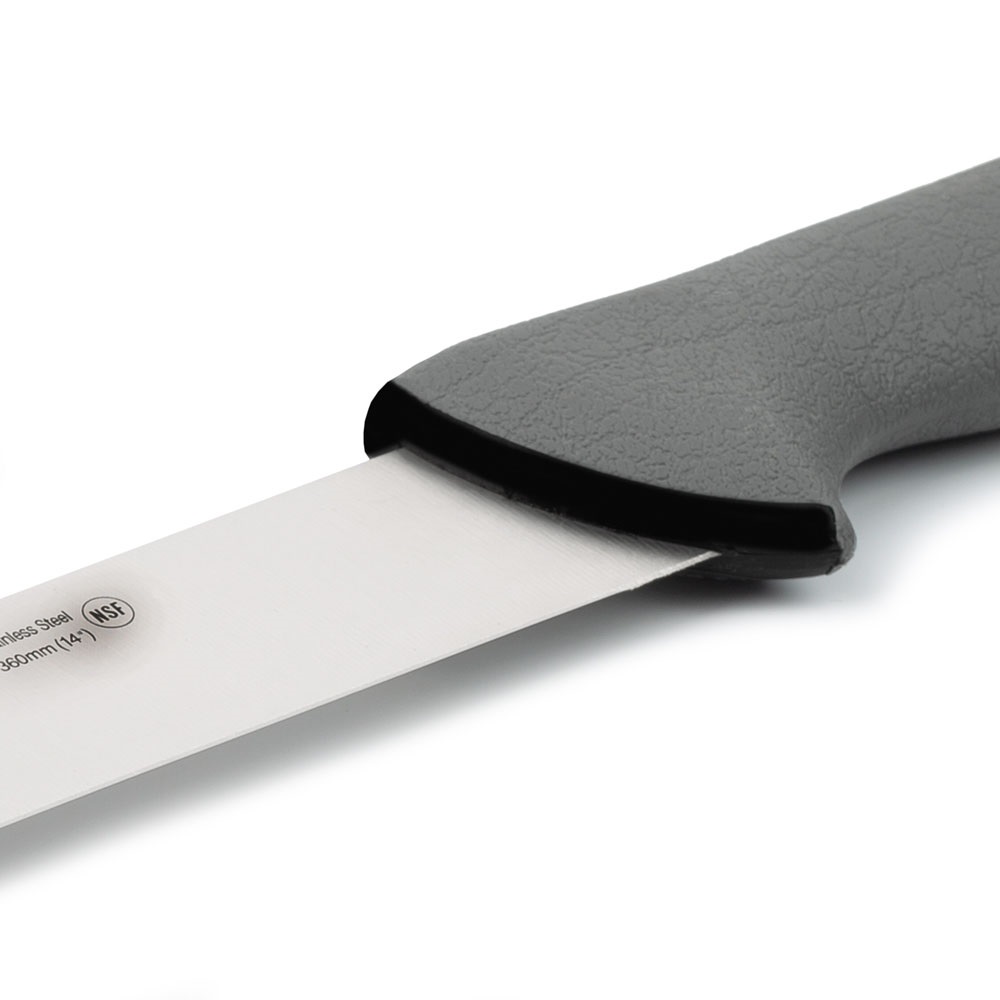 Cuchillo fiambre Arcos con hoja de 36 cm Colour prof mango doble inyección gris