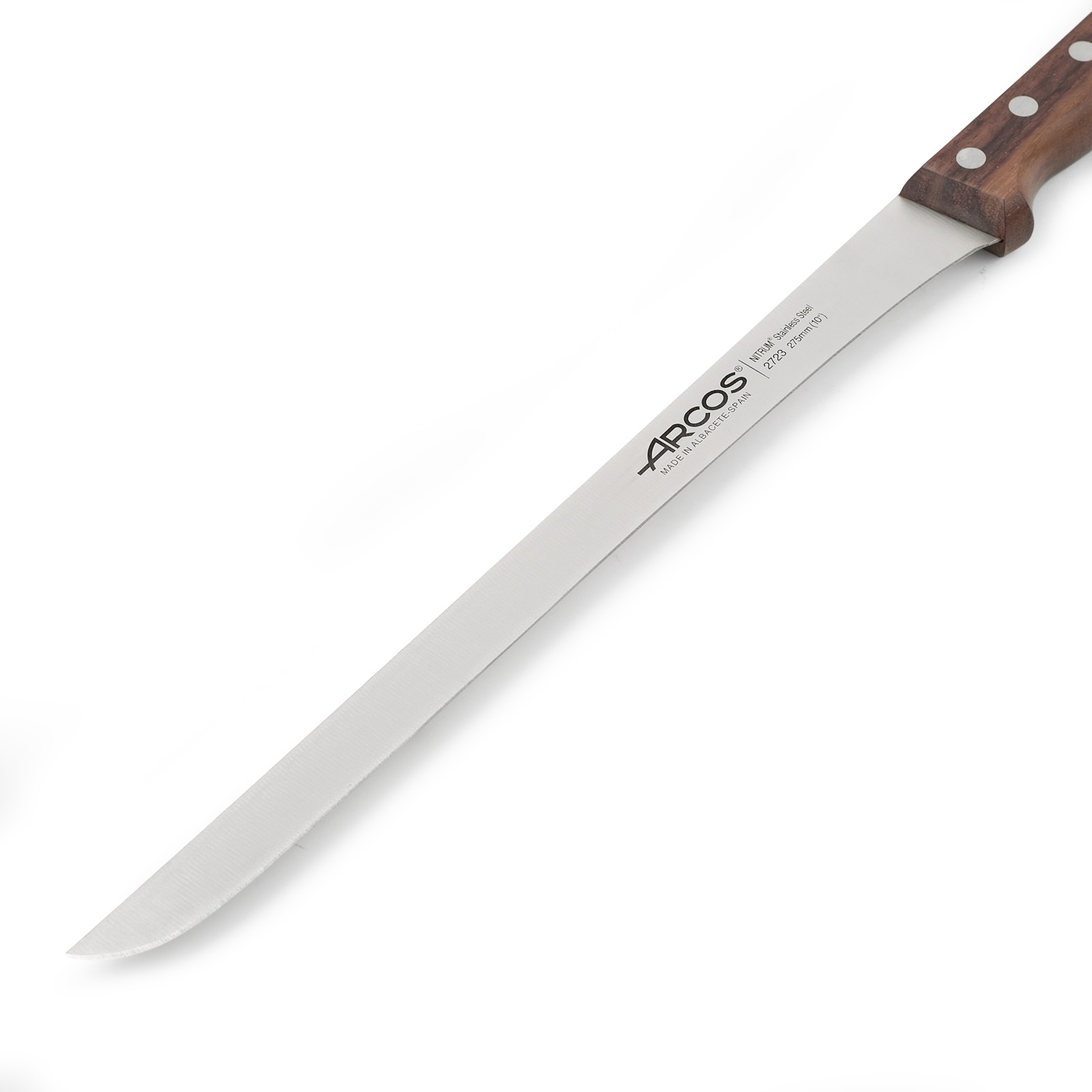 Cuchillo jamonero Arcos Atlántico con mango de madera de palisandro y hoja de 275 mm