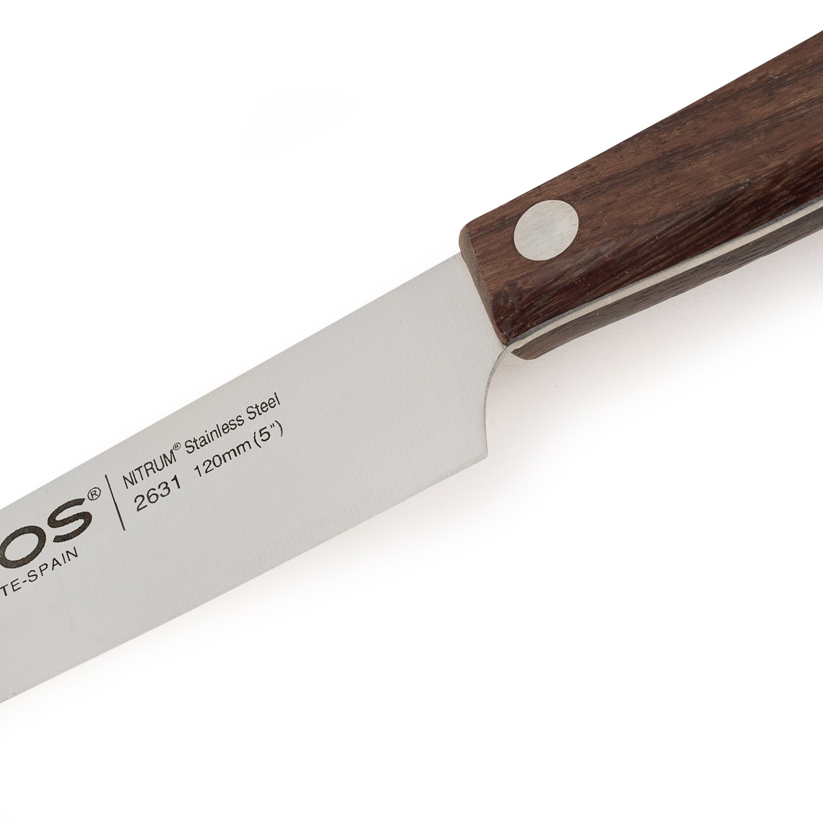 Cuchillo de verduras Arcos Atlántico con mango de madera de palisandro y hoja de 120 mm