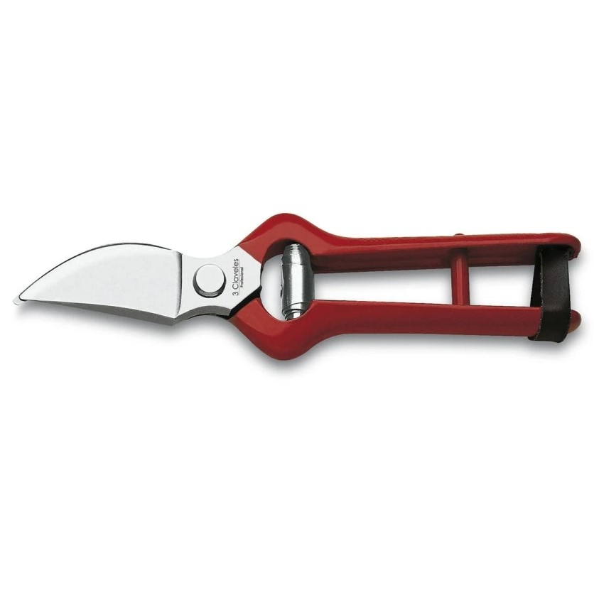 Tijera vendimia y poda 21 cm forjadas en caliente 3 Claveles