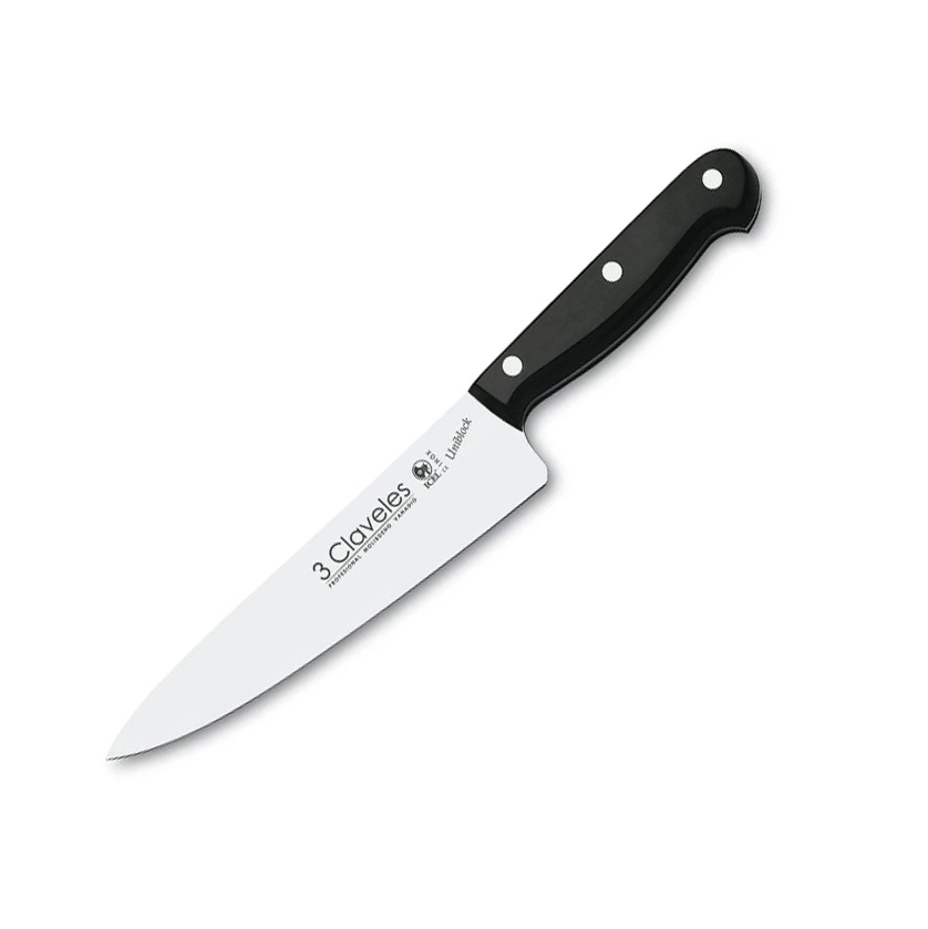 Cuchillo cocinero con hoja de 18 cm con mango de POM 3 Claveles F...