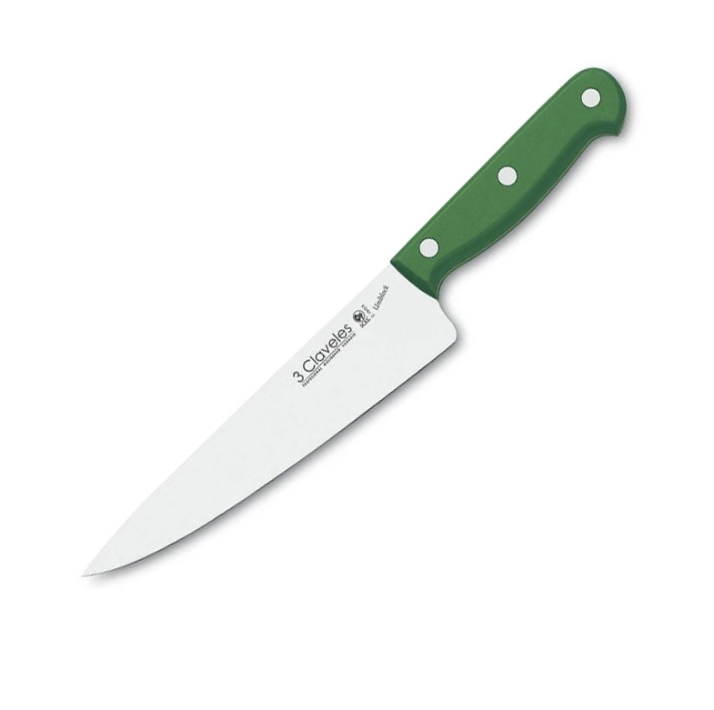 Cuchillo cocinero uniblock con hoja de 20 cm 3 Claveles con mango...