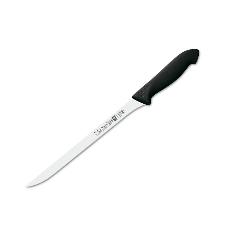 Cuchillo jamonero de 24 cm con mango de proflex