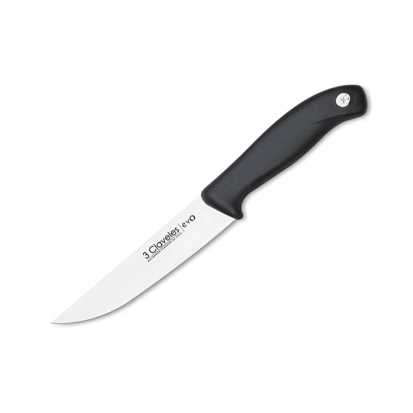 Cuchillo de cocina 3 Claveles Evo con hoja de 13,5 cm y mango neg...