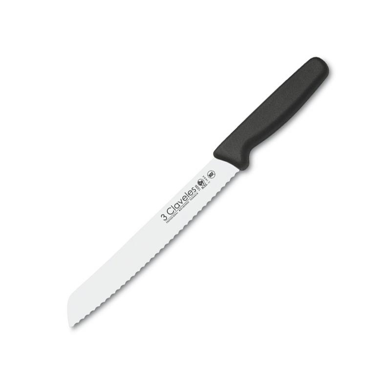 Cuchillo panero de 21 cm con mango de polipropileno 3Claveles