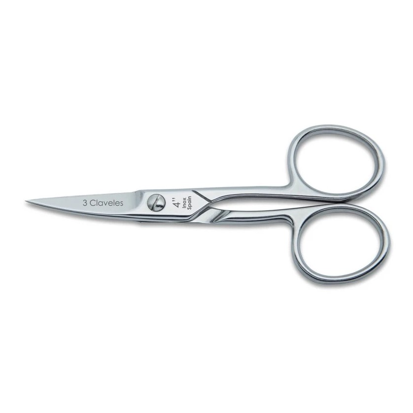 Tijera de uñas curva inox forjada de 10 cm 3 Claveles