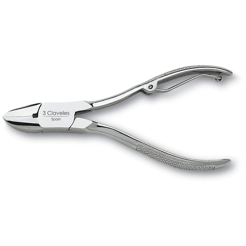 Alicate para uñas de 10 cm curvo 3 Claveles