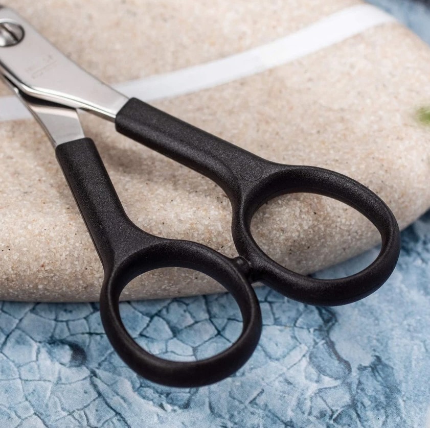 Tesoura de cabeleireiro Scuola 5,5" borda serrilhada 3 Claveles