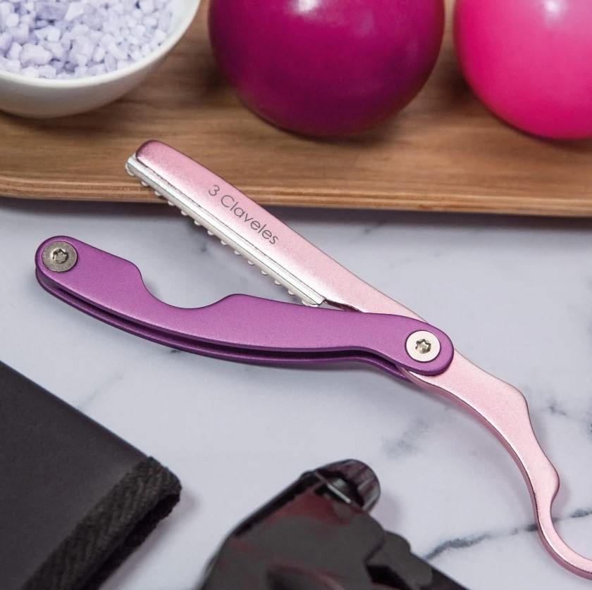 Ergo rosa Friseurmesser 17,5 cm 3 Claveles