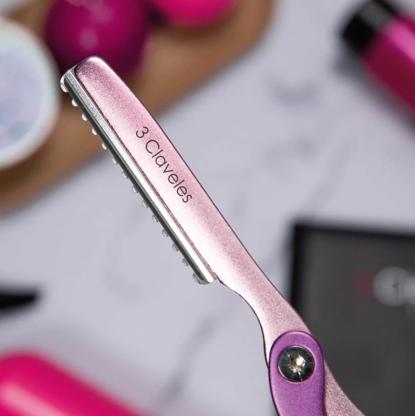Ergo rosa Friseurmesser 17,5 cm 3 Claveles
