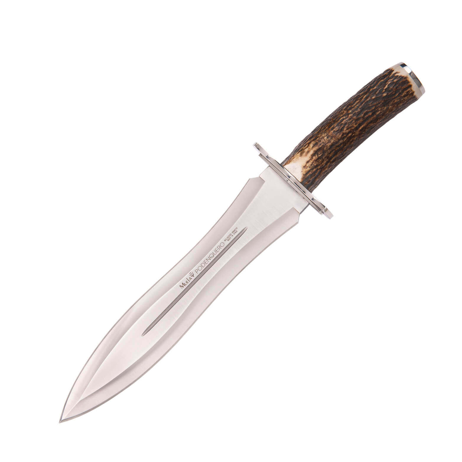 Cuchillo de caza Muela podenquero con hoja de doble filo y mango ...
