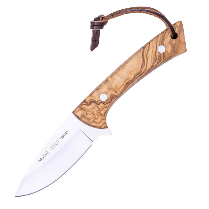 Muela de caza Muela Colibrí 9OL con mango de madera de olivo y ho...