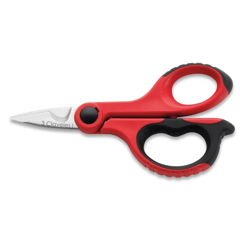 Tijeras de electricista 15 cm con mango aislante 3 Claveles