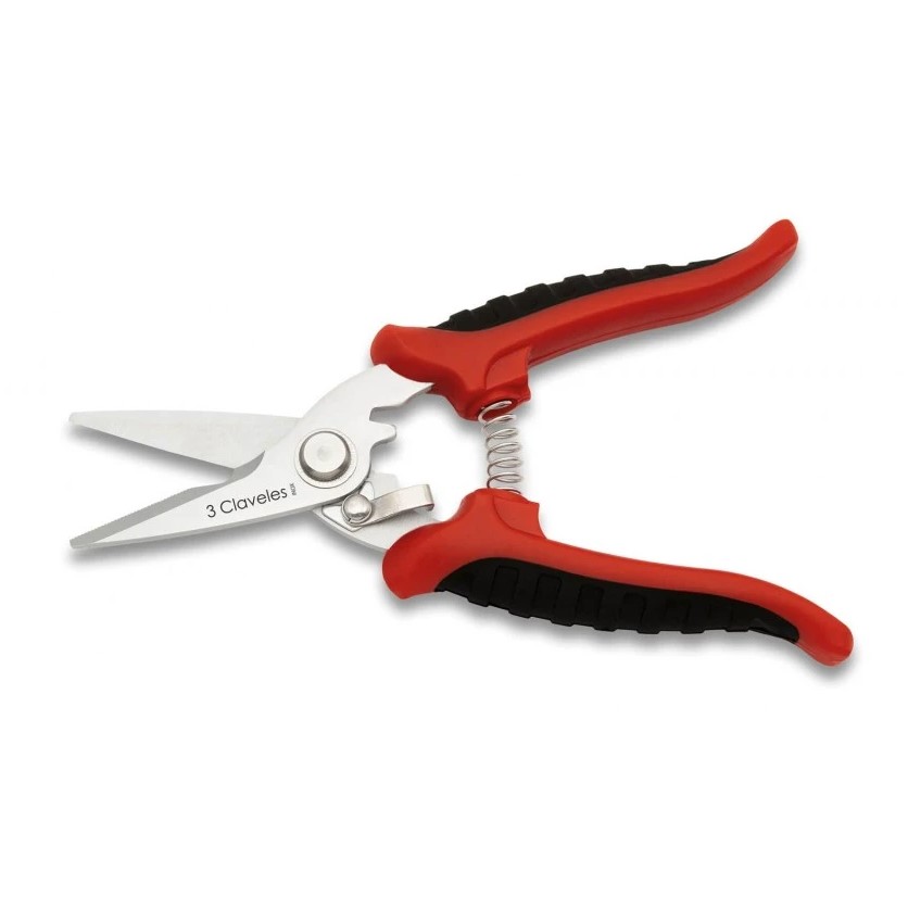 Ciseaux coupe-tout 18,5 cm avec manche isolé 3 Claveles