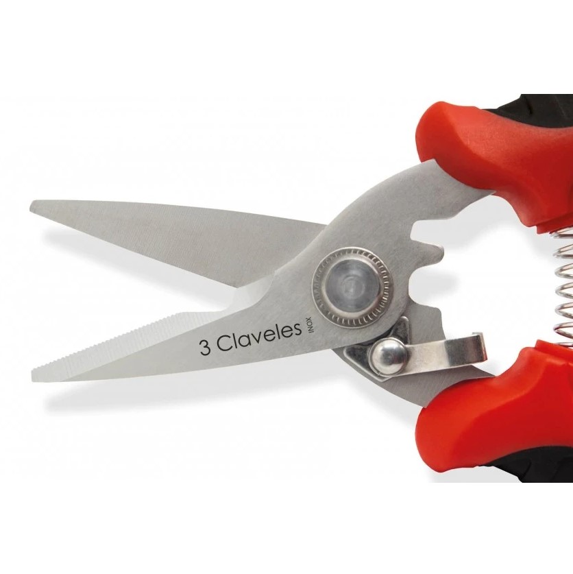 Ciseaux coupe-tout 18,5 cm avec manche isolé 3 Claveles