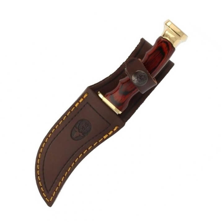 Faca de caça Muela DP-10M com cabo de madeira prensada e lâmina de 10 cm