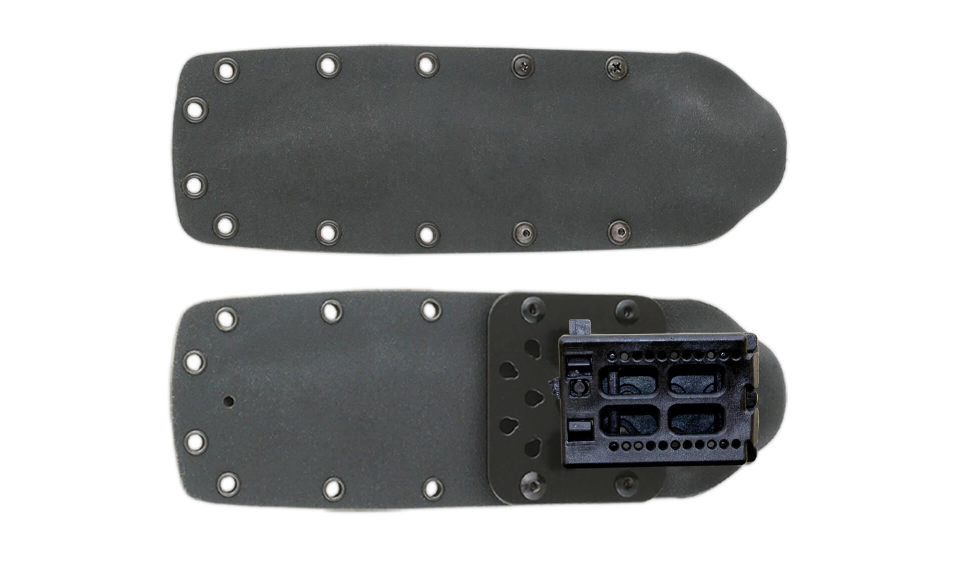 Boina Verde Español Messer mit Griff aus schwarzem Micarta und Kydexscheide