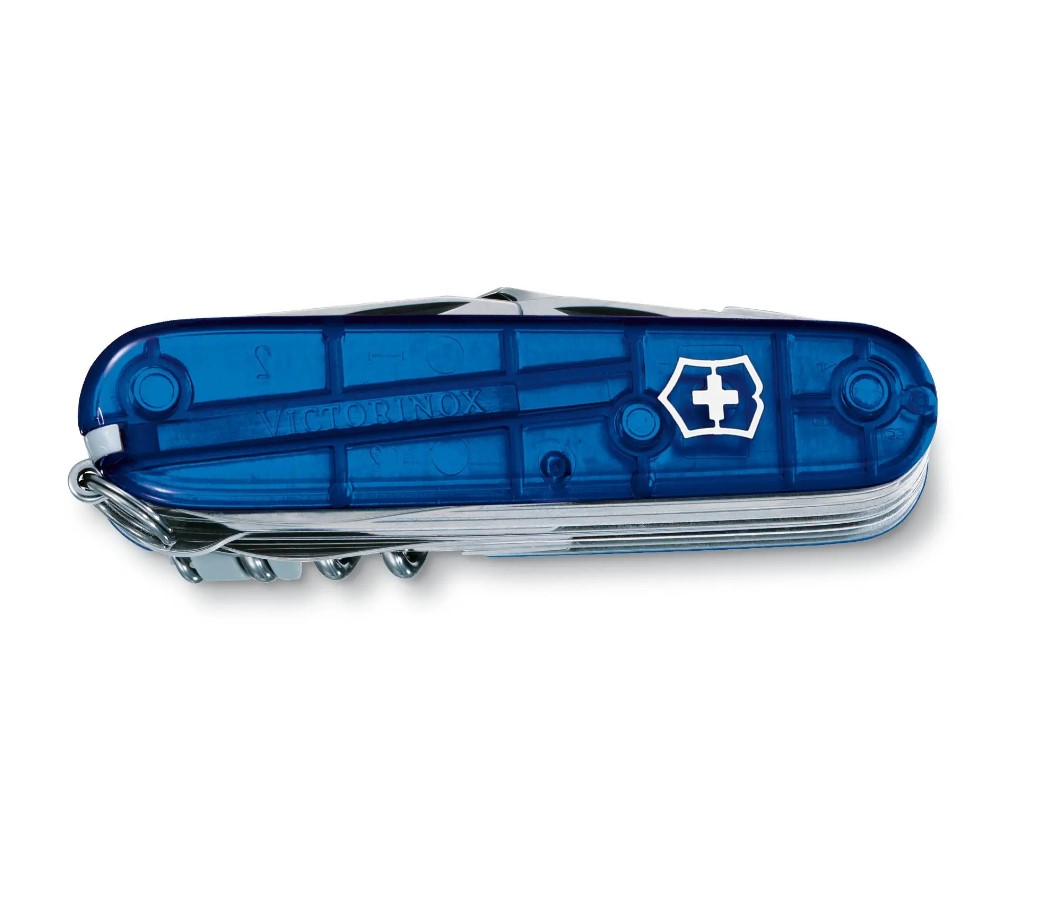 Victorinox Swiss Champ Taschenmesser transluzent blau mit 33 Funktionen