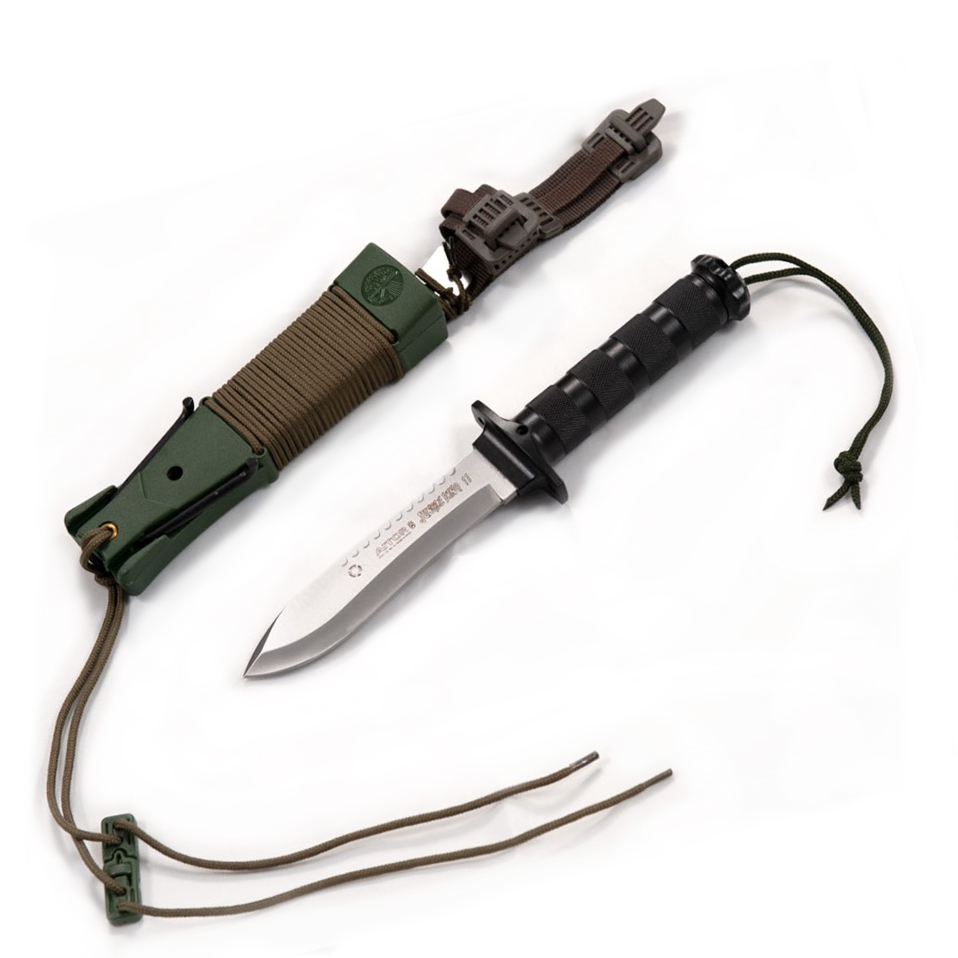 Aitor Jungle King II Militärmesser mit 13,5 cm satinierter Klinge 16012