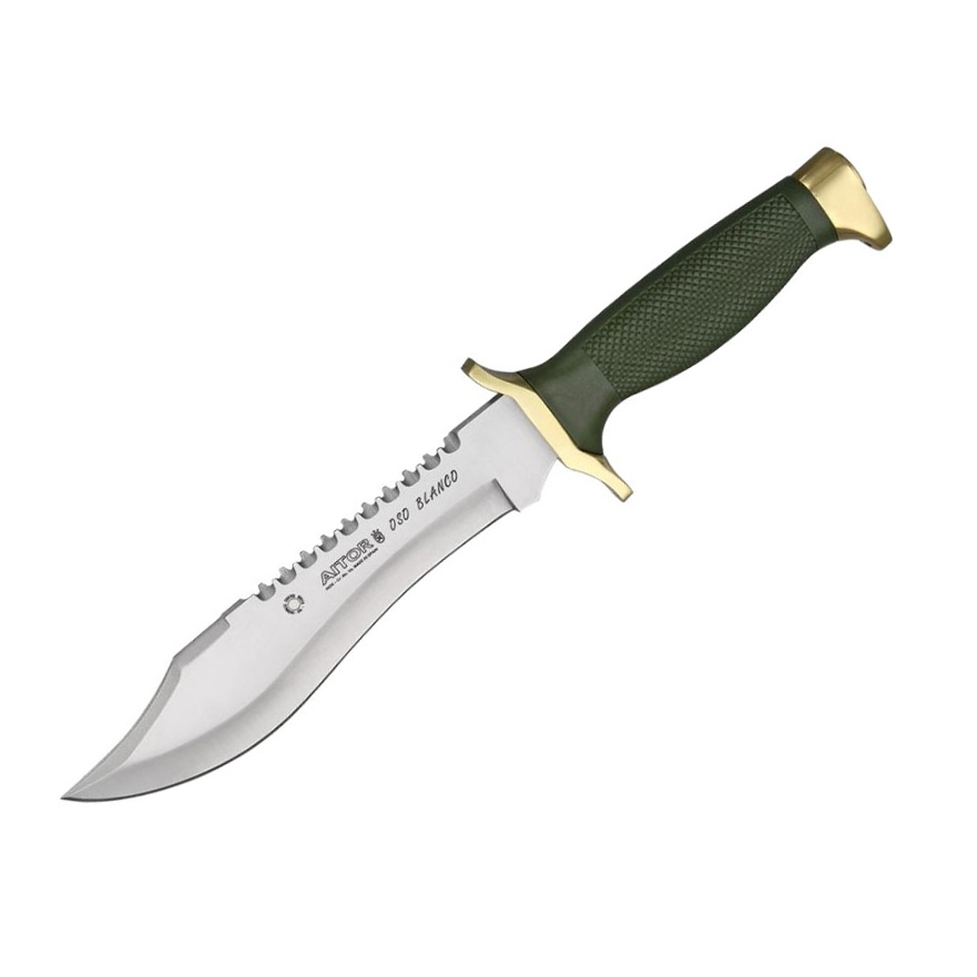 Cuchillo Militar Aitor Oso Blanco 16009 con mango verde